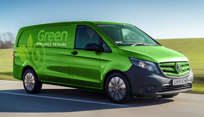 Green Appliance Repairs Service Van