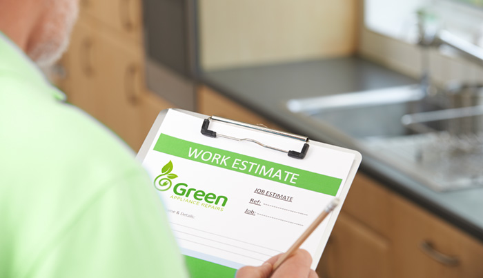Green Appliance Repairs Work Estimate